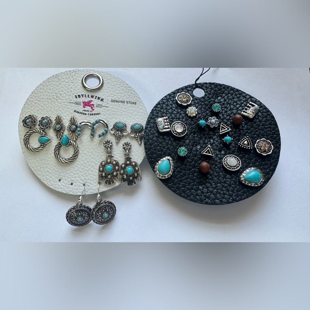 Idyllwind & Shyanne- Turquoise and Silver Earring Set